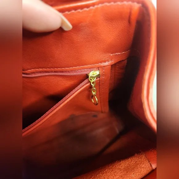 Vintage Coach Red Leather Soho Shoulder Bag #9157 • 90s Legacy Creed Brass - Picture 12 of 12